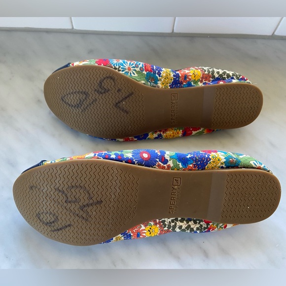Sperry “Elise” Patent Cap Toe Liberty Print Floral Ballet Flats - Picture 6 of 6